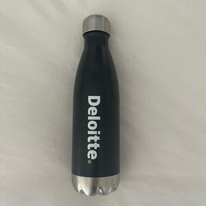 Black Deloitte Branded 17 oz Insulated Stainless Steel Water Bottle